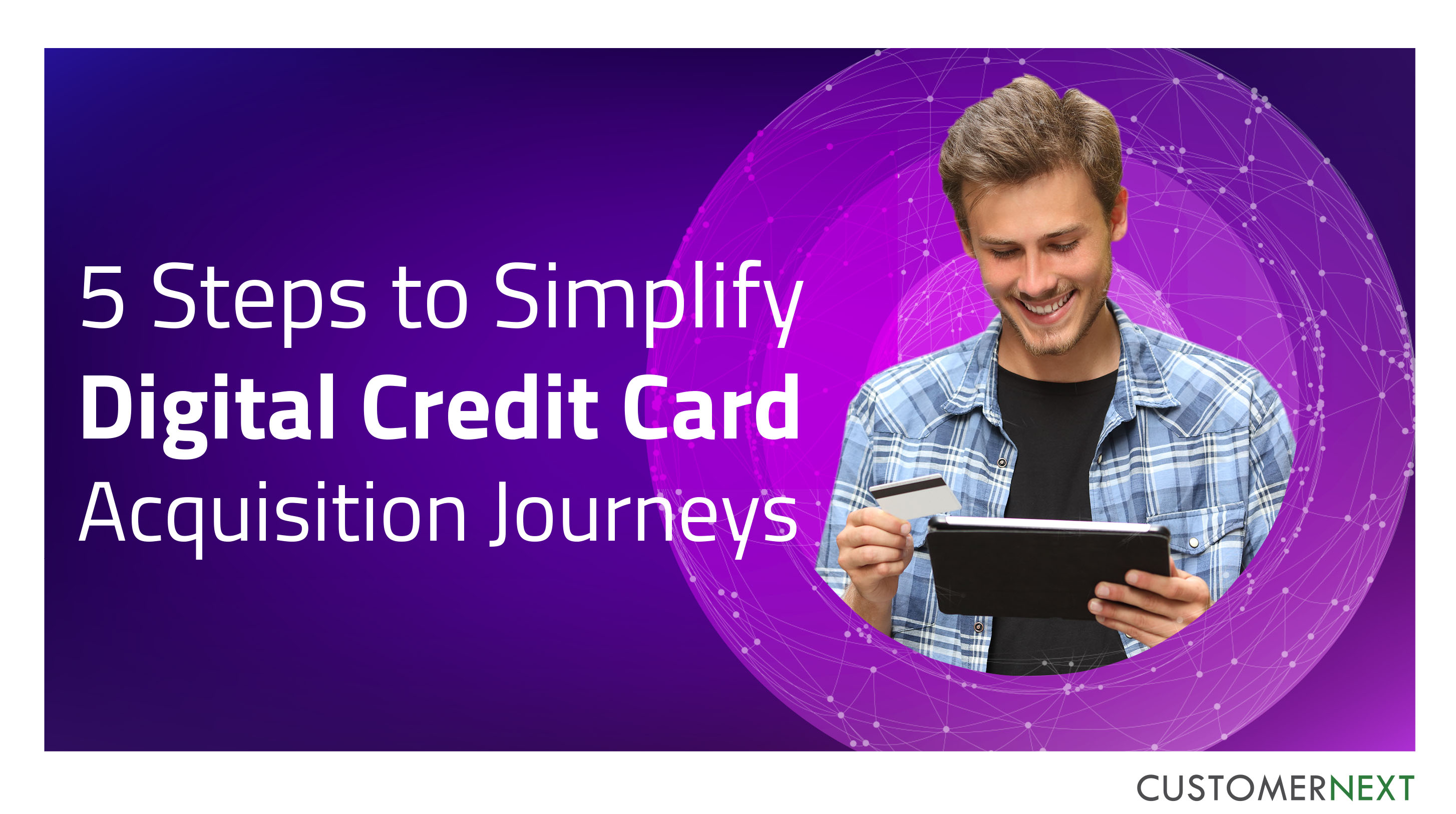 Digital customer journeys, Digital banking journeys, Digital credit card journeys
